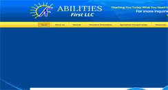 Desktop Screenshot of abilities1st.com